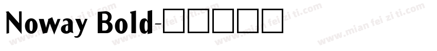 Noway Bold字体转换